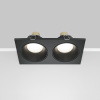Встраиваемый светильник 2*GU10 50Вт Черный IP65 Downlight DL033-2-02B Technical Maytoni