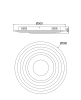 Потолочный светильник LED 98Вт Белый IP20 Melody FR6014CL-L98W Freya