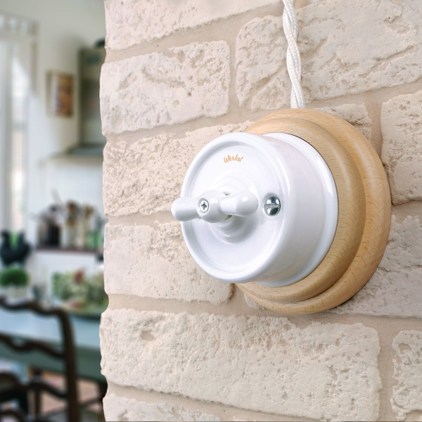 Legend Рамка на 1 пост (светлый бук) Werkel