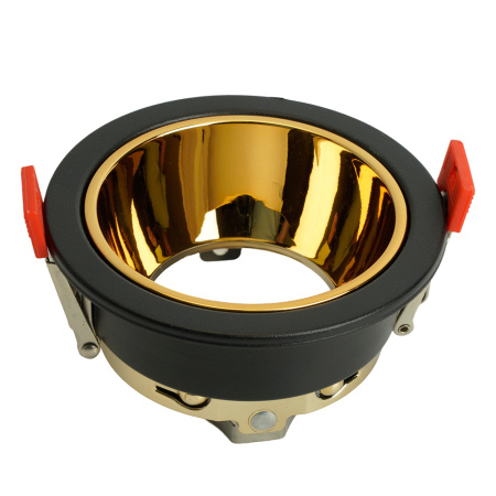 Светильник потолочный встраиваемый, MR16 G5.3, черный + золото DL3102