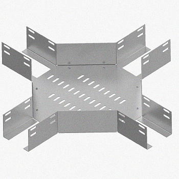 Лоток крестообразный перфорированный КМ 150х80 УТ1,5, оцинкованный лист S1,5