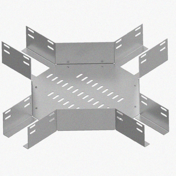 Лоток крестообразный перфорированный КМ 150х80 УТ1,5, оцинкованный лист S1,5