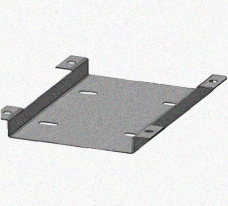 Соединитель нижний У1102 100х50х1,5 УТ1,5 с метизами, оцинкованный лист, S1,5