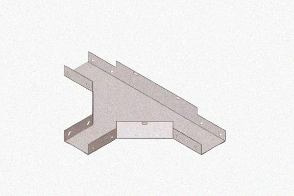 Лоток тройниковый замковый глухой ОТЗГ 300х100 УХЛ1, оцинкованный лист, S1,0