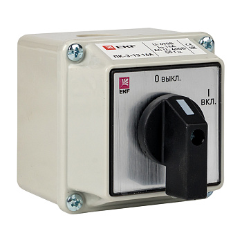 Переключатель кулачковый ПК-3-13 16А 3P "ВКЛ-ВЫКЛ" IP54 PROxima EKF
