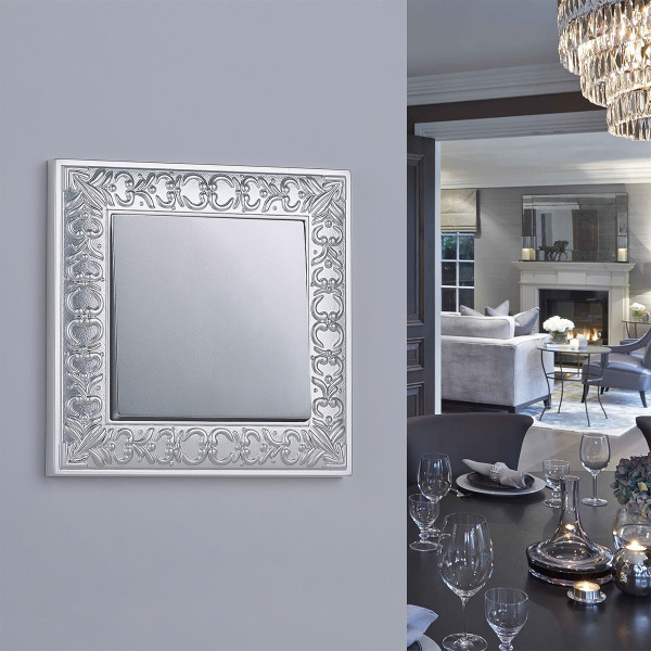 Кнопка звонка (серебряный) СУ IP20 Werkel