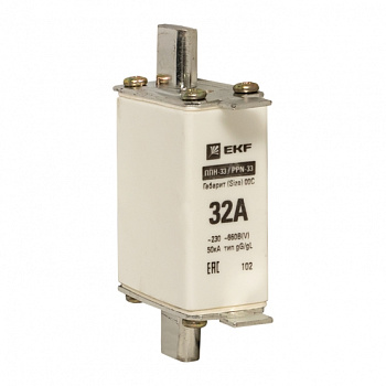 Плавкая вставка ППН-33 100/ 32А габарит 00С PROxima EKF