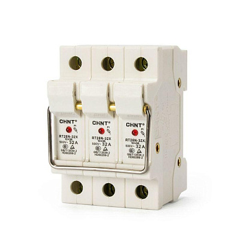 Держатель плавких вставок с индикацией RT28N-32X 10х38 3П (R) CHINT