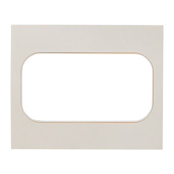 Стокгольм Рамка для розетки 2-местная белая EKF