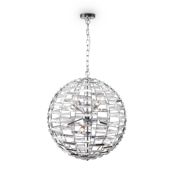 Подвесной светильник 8*E14 40Вт Хром IP20 Palla MOD092PL-08CH Maytoni
