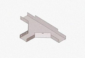 Лоток тройниковый замковый глухой ОТЗГ 500х100 УХЛ1, нержавеющая сталь, S1,5