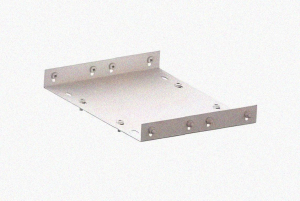 Соединитель лотковый замковый СЛЗ-300х65х1,0 УТ1,5, оцинкованный лист, S1,0