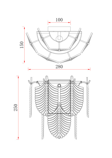 Настенный светильник (бра) 1*E14 60Вт Золото IP20 Hloya FR5143WL-01G Freya