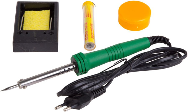 Набор для пайки №11 (паял-к 30Вт/220V, подc-ка, губка д/удал припоя,канифоль, припой)REXANT Набор для пайки №11 (паял-к 30Вт/220V, подc-ка, губка д/удал припоя,канифоль, припой)REXANT