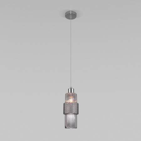 Подвесной светильник с плафоном 1*E27 40Вт хром IP20 (50209/1 хром) Eurosvet