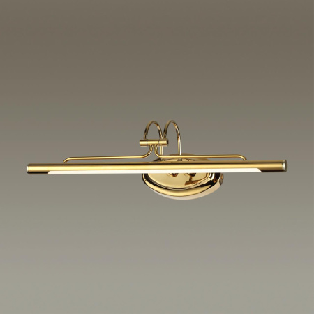 Подсветка для картин LED 8W 4000К 570Лм BACCA золотой/металл/акрил ODEON LIGHT