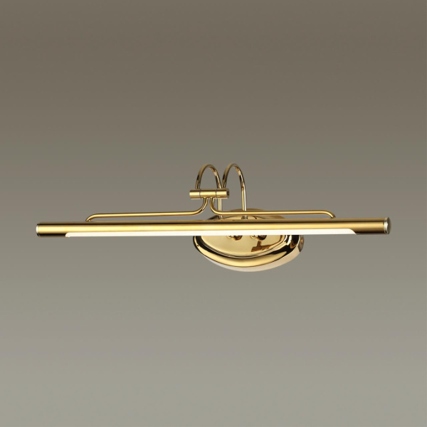 Подсветка для картин LED 8W 4000К 570Лм BACCA золотой/металл/акрил ODEON LIGHT