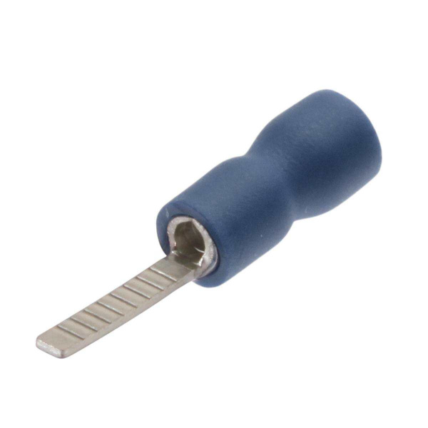 Наконечники штифтовые плоские изолированные с ПВХ манжетой (НШПИ) 2,5-10 синие (100 шт/уп) Промрукав Наконечники штифтовые плоские изолированные с ПВХ манжетой (НШПИ) 2,5-10 синие (100 шт/уп) Промрукав