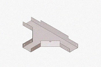Лоток тройниковый замковый перфорированный ОТЗ 100х65 УТ1,5, оцинкованный лист S1,0