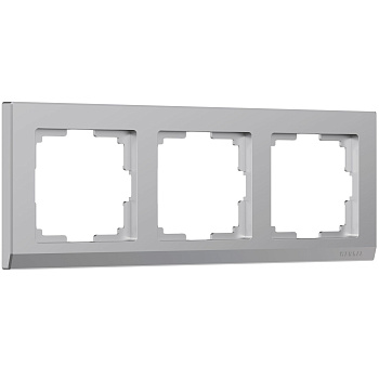Stark Рамка на 3 поста (серебряный) Werkel