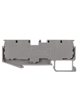 Зажим клеммный безвинтовой ЗКБ быстрого зажима 4 вывода 4 мм2 32А серый (Ph-C PT 4-QUATTRO) TDM