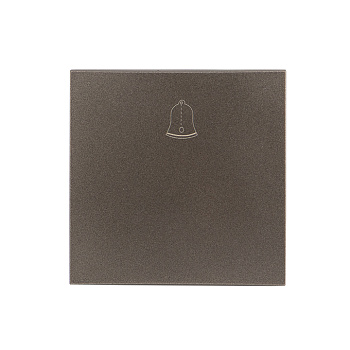 Валенсия Лицевая панель кнопки звонка 10А графит EKF