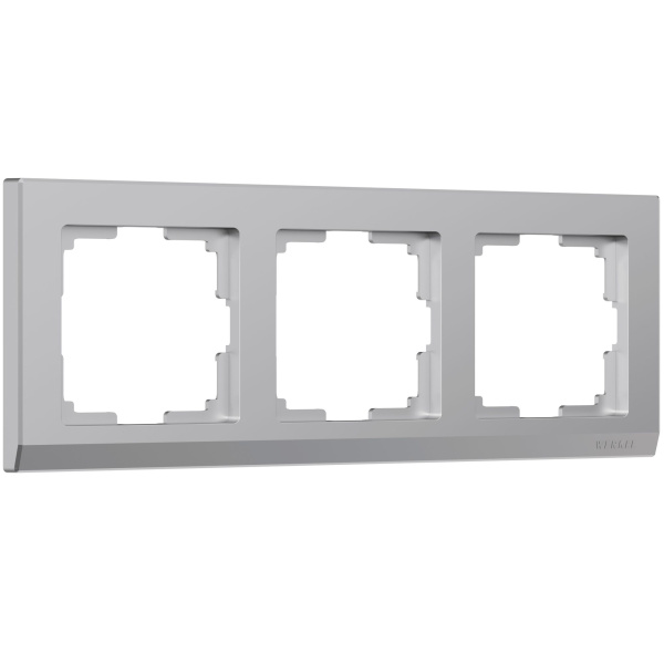 Stark Рамка на 3 поста (серебряный) Werkel