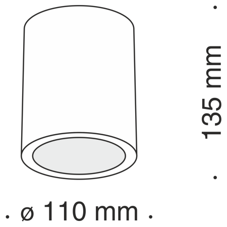 Потолочный светильник 1*GU10 30Вт Белый IP20 Conik gyps C001CW-01W Technical