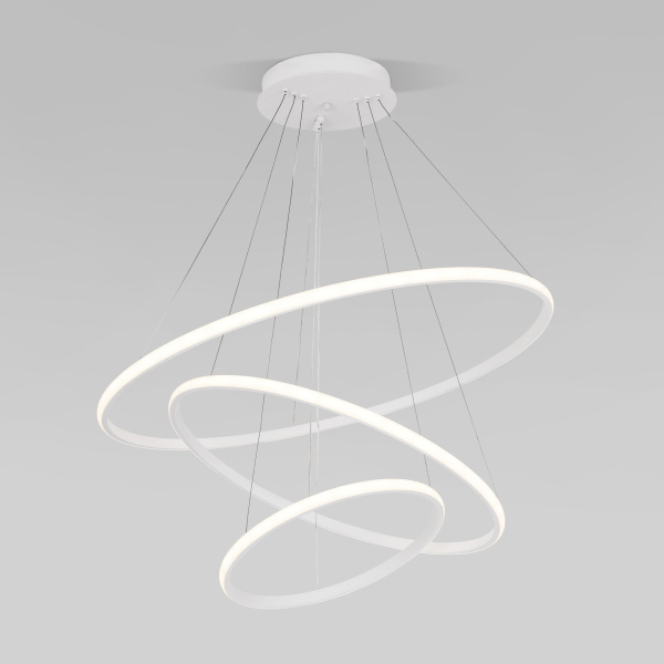 Подвесной светодиодный светильник с ПДУ белый IP20 (90264/3 белый) Eurosvet