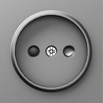 Donel A07 сталь накладка для розетки без заземления, со шторками 16A 250 В~,серия DB