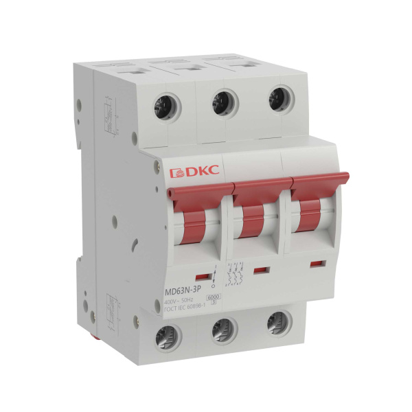 Выключатель автоматический ВА МОД YON max типа MD63N 6кА 3П C 50А DKC