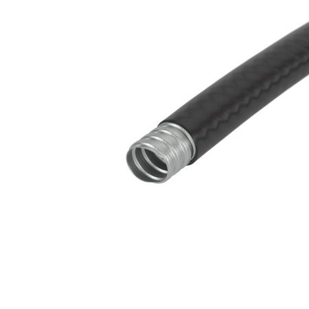 Металлорукав DN 20мм в гладкой ПВХ изоляции, Dвн 20,5 мм, Dнар 27,0, 50 м, цвет чёрный DKC