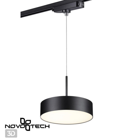 Св-к трековый,провод 1.2м IP20 LED 30W 4000K 2600Лм 100-265V черный PROMETA NOVOTECH