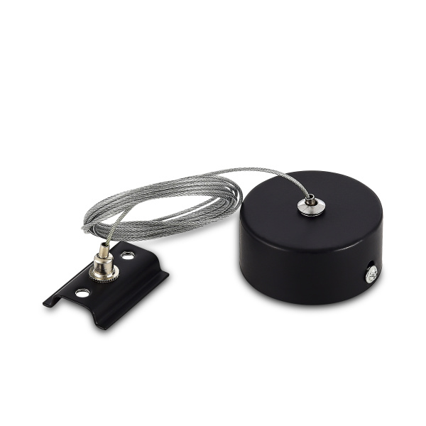 Donel Комплект подвесной для шинопровода, черный. Длина троса 3000 мм, 1 шт. серия: DN01