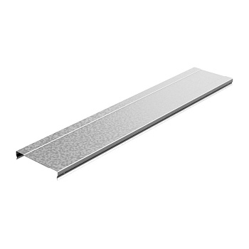 Крышка к лотку 150х15х3000, толщ. 0,7 мм, гор. цинк Ostec