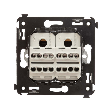 Перекрестный переключатель двухклавишный в стену, "Avanti", "Ванильная дымка" DKC