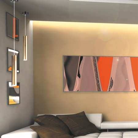 Св-к св/д накл.,провод 2м IP20 LED 4000K 15W 220V бронза светлая/черный ALBA D NOVOTECH