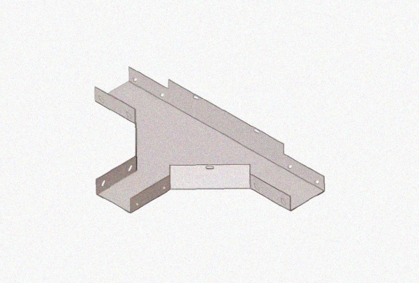Лоток тройниковый глухой ОТГ 150х100 УТ1,5, оцинкованный лист S1,5
