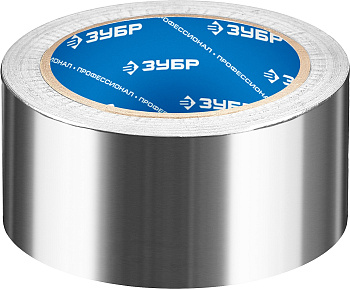 Алюминиевая лента, Профессионал 12262-50-25, до 120 °С, 60мкм, 50мм х 25м ЗУБР