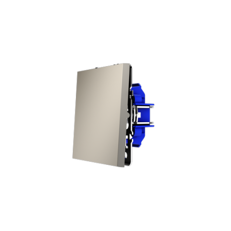Выключатель встраиваемый Voltum S70 одноклавишный 10А, (кашемир)