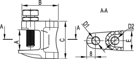 Струбцина М8 DKC