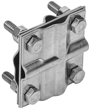 Зажим заземления крестообразный полоса/пруток-полоса/пруток нержавеющая сталь IEK Зажим заземления крестообразный полоса/пруток-полоса/пруток нержавеющая сталь IEK