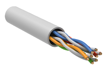 Кабель витая пара U/UTP кат.5E 24AWG 4 пары LSZH INDOOR 1м белый GENERICA