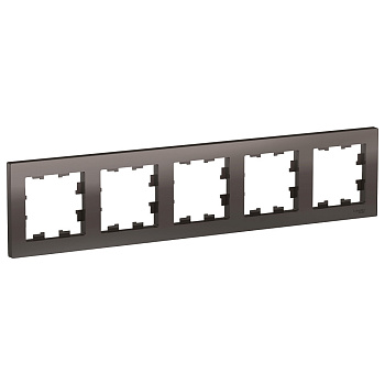 ATLASDESIGN Рамка универсальная 5 пост . мокко IP20 Schneider Electric