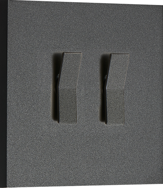 Donel N96 Переключатель на 2 тумблера, клавиша Angle, 10AX 250V, Черный, серия DT