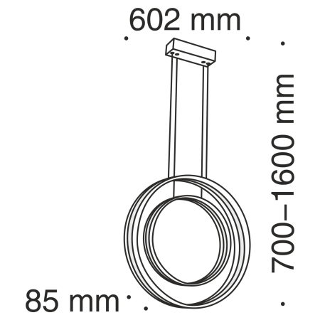 Подвесной светильник 115Вт 4200K Белый IP20 Ravello MOD808-PL-02-115-W Technical