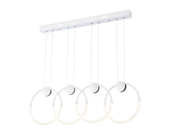 Светильник светодиодный подвесной FL10598/4 WH/CH белый/хром 4200K 45W 940*20*1200 (Без ПДУ) Ambrella Light