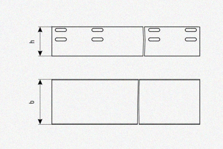 Лоток глухой ЛМГ 400х100х2000 УХЛ1, оцинкованный лист S1,0