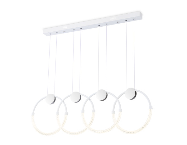 Светильник светодиодный подвесной FL10598/4 WH/CH белый/хром 4200K 45W 940*20*1200 (Без ПДУ) Ambrella Light