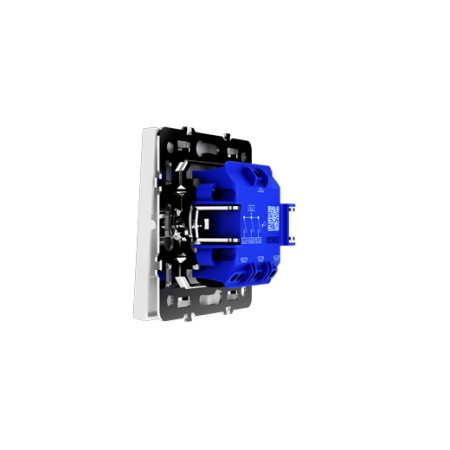 Выключатель встраиваемый Voltum S70 трехклавишный 10А, (белый глянцевый)